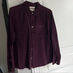 Madewell Men's Shirt in Deep Burgundy